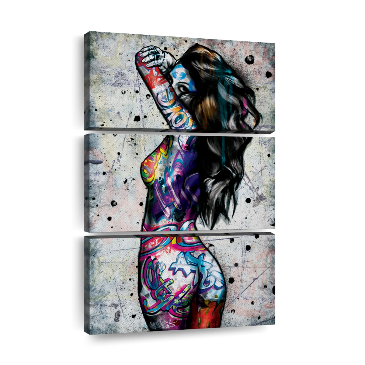 body paint graffiti